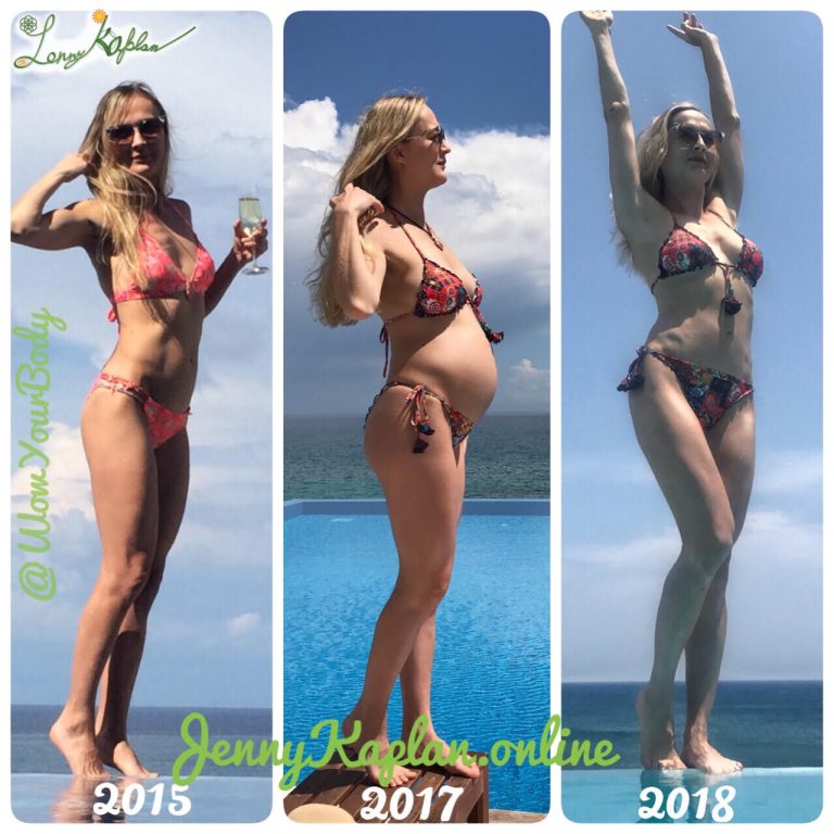 אני לפני בהריון ואחרי הלידה קולאג'