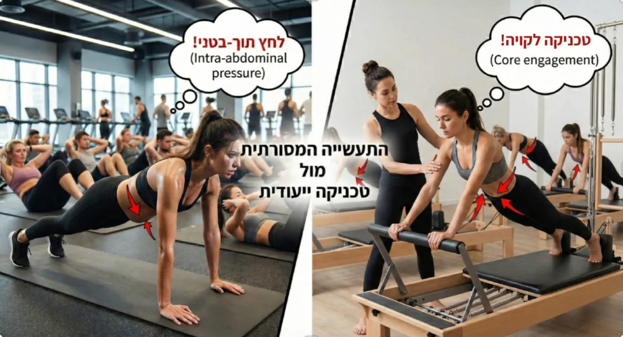 התעשייה המסורתית מול טכניקה ייעודית — לחץ תוך-בטני ו-Core Engagement